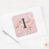 Letter I Vierkante Sticker (Envelop)