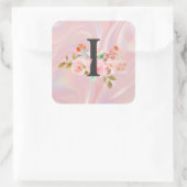 Letter I Vierkante Sticker (Tas)