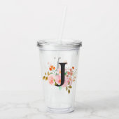 Letter J Acryl Drinkbeker (Achterkant)