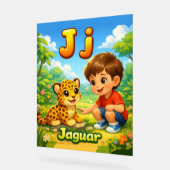 Letter J Alphabet Poster – J is for Jaguar (Hoek)