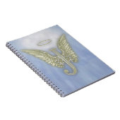 Letter J Angel Monogram Notitieboek (Rechterzijde)