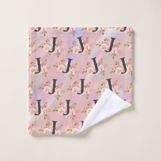 Letter J Bad Handdoek (Wasdoekje)