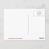 Letter J Black en White Monogram-kaarten Briefkaart (Achterkant)