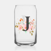 Letter J Blikvorm Glas (Achterkant)