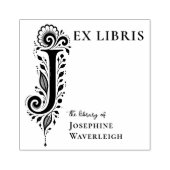 Letter J Botanische Ex Libris Boekplaat Stempel (Afrduk)