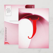 Letter J Briefkaart (Voorkant / Achterkant)