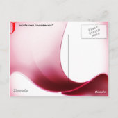 Letter J Briefkaart (Achterkant)