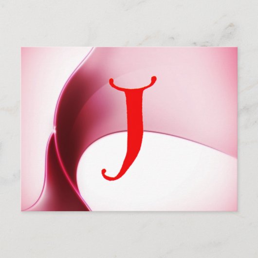 Letter J Briefkaart (Voorkant)