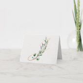 Letter J Decorative Monogram Notecard Kaart (Voorkant)