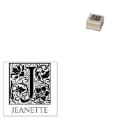 Letter J eerste brief gepersonaliseerd Rubberstempel (Gestempeld)