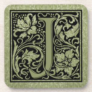 Letter J First Letter Monogram Bier Onderzetter