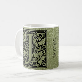 Letter J First Letter Monogram Gepersonaliseerd Koffiemok