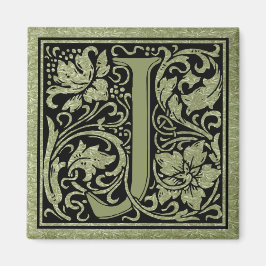 Letter J First Letter Monogram Magneet