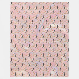 Letter J Fleece Deken