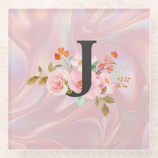 Letter J Glazen Onderzetter (Voorkant)
