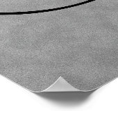 Letter J, Gothic Monogram Black Poster (Hoek)