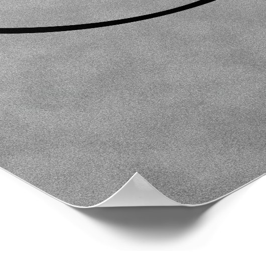 Letter J, Gothic Monogram Black Poster (Hoek)