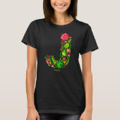 Letter J in Flowers T-Shirt (Voorkant)
