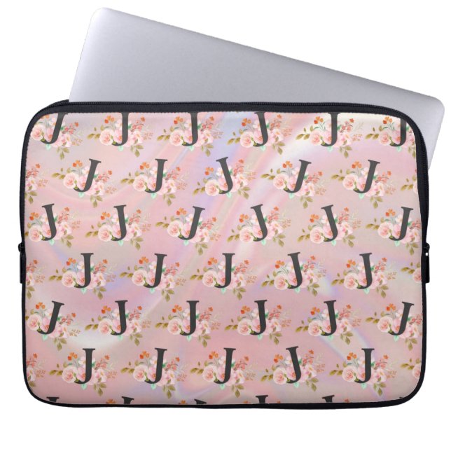 Letter J Laptop Sleeve (Voorkant)