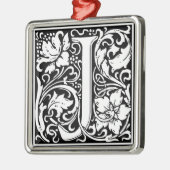 Letter J Medieval Monogram  Initiaal Metalen Ornament (Links)