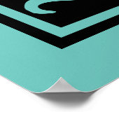 Letter J Medieval Monogram  Initiaal Poster (Hoek)