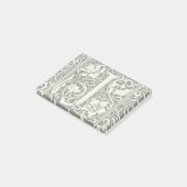 Letter J Middeleeuwse Monogram Art Nouveau Post-it® Notes (Schuin)