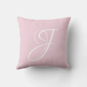 Letter J Monogram Initiaal Aangepast Kussen (Achterkant)
