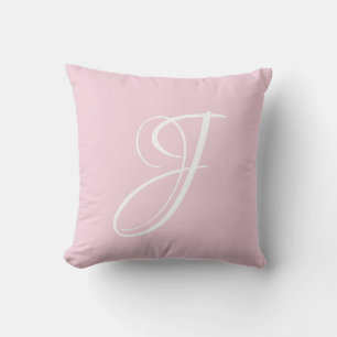 Letter J Monogram Initiaal Aangepast Kussen