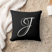 Letter J Monogram Initiaal Aangepast Kussen (Deken)