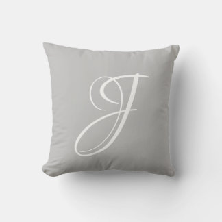 Letter J Monogram Initiaal Aangepast Kussen