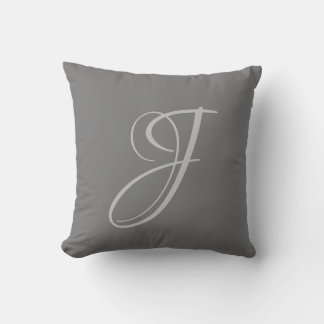 Letter J Monogram Initiaal Aangepast Kussen