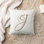 Letter J Monogram Initiaal Aangepast Kussen (Deken)