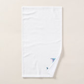 Letter J Monogram Initiaal Bath Cadeset Bad Handdoek (Handdoek)