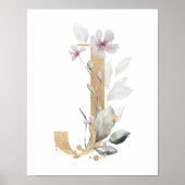 Letter J Monogram Poster (Voorkant)