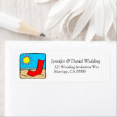 Letter J Monogram Return Address Sticker Labels (Insitu)