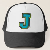 Letter "J" Monogram Trucker Pet (Voorkant)