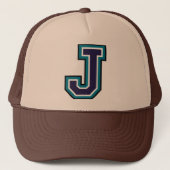 Letter "J" Monogram Trucker Pet (Voorkant)