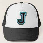 Letter "J" Monogram Trucker Pet (Voorkant)