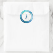 *~* LETTER J - Nautische strandenvelop Sticker (Tas)