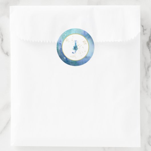 *~* LETTER J - Nautische strandenvelop Sticker (Tas)