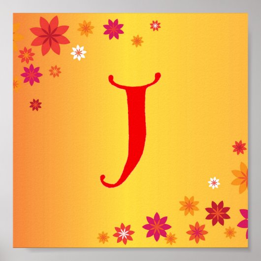 Letter J Poster (Voorkant)