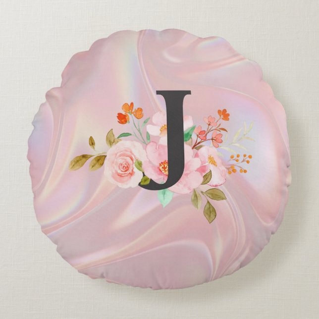 Letter J Rond Kussen (Voorkant)