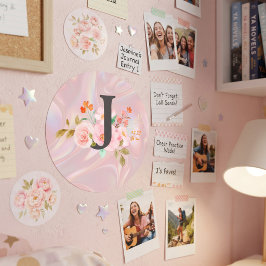 Letter J Ronde Sticker