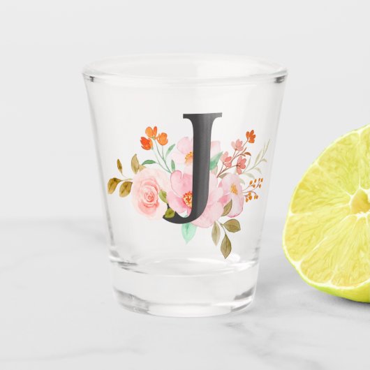 Letter J Shot Glas (Voorkant)