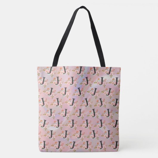 Letter J Tote Bag (Voorkant)