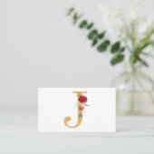 letter j visitekaartje (Staand voorkant)