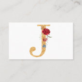 letter j visitekaartje (Achterkant)