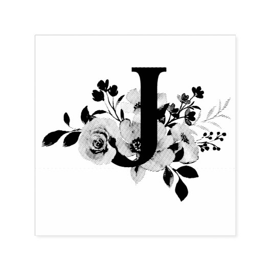 Letter J Zelfinktende Stempel (Design)