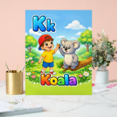Letter K Alphabet Poster – K is for Koala  (Huwelijk)