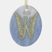 Letter K Angel Monogram Keramisch Ornament (Rechts)